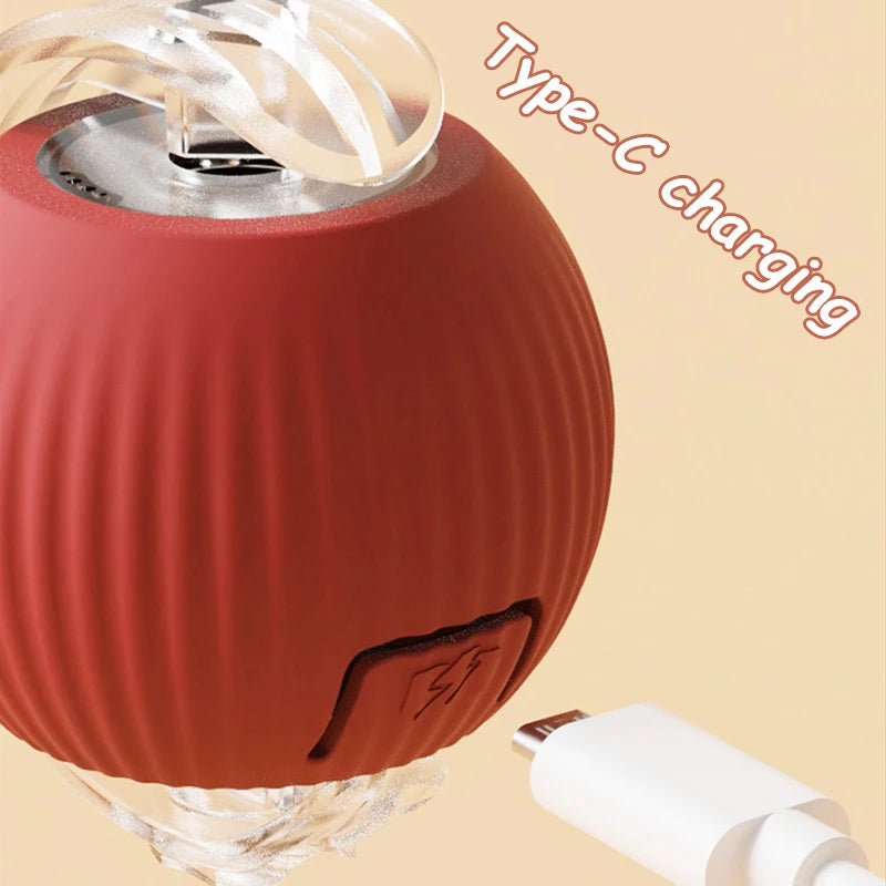Automatic Interactive Rolling Ball Toy For Cats With Rechargeable Battery