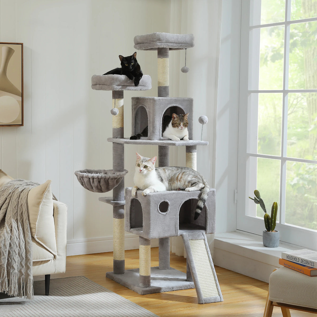 PAWZ Road Multi Level Cat Tree With Sisal Scratching Post