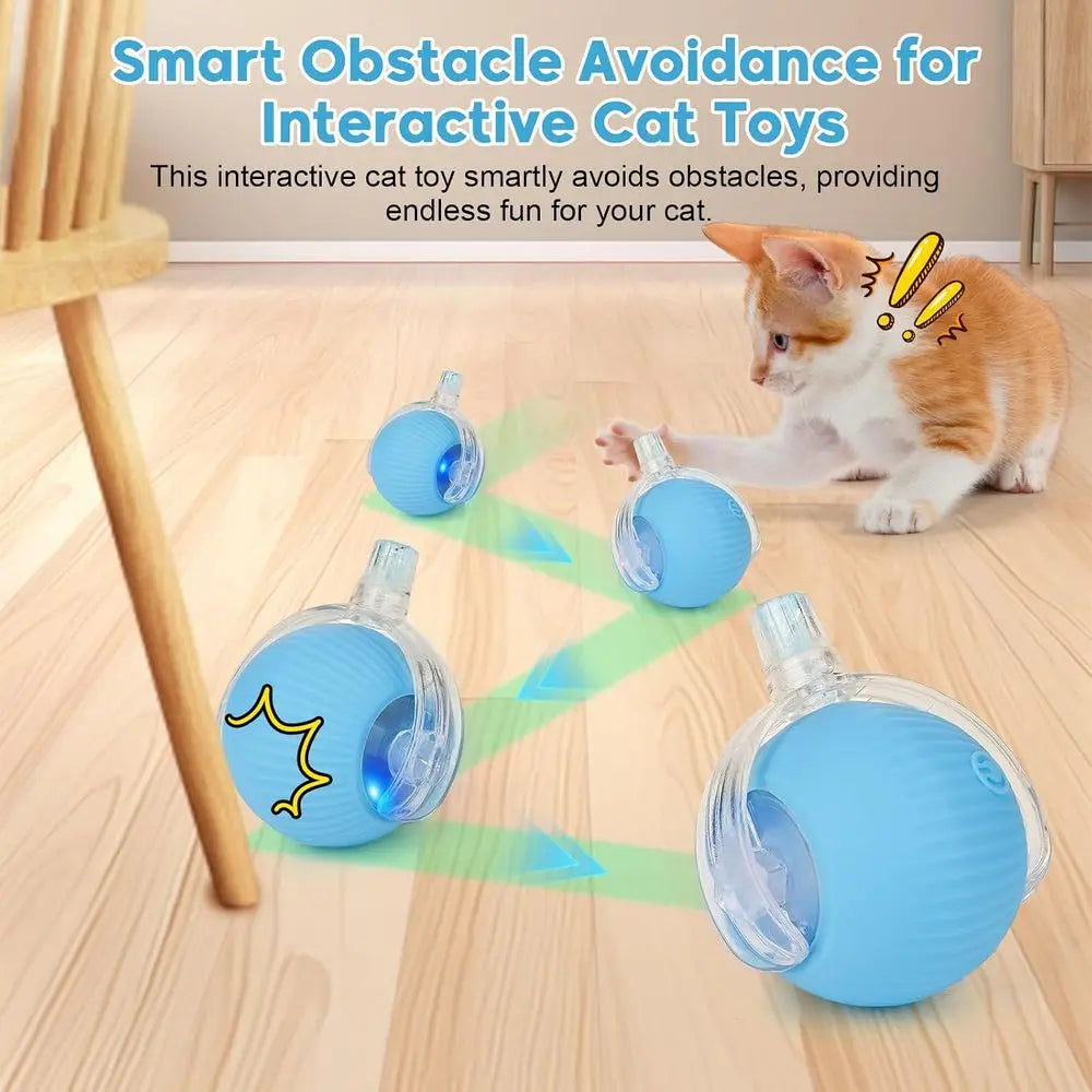 Interactive Rolling Pet Toy Ball With Elastic Mesh Tail