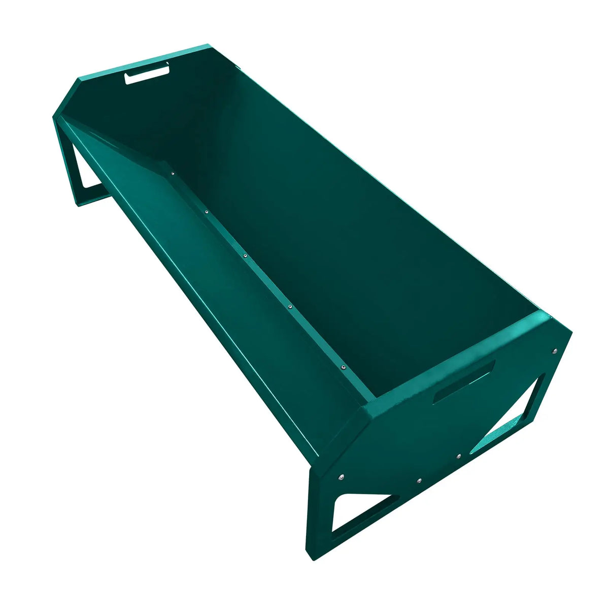 HiMISS 22 Gallon Galvanized Steel Livestock Hay Feeder Trough