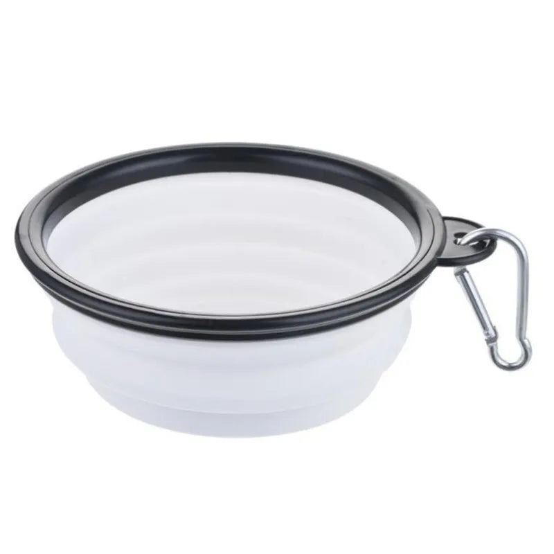 Durable Silicone Collapsible Travel Pet Food Bowl