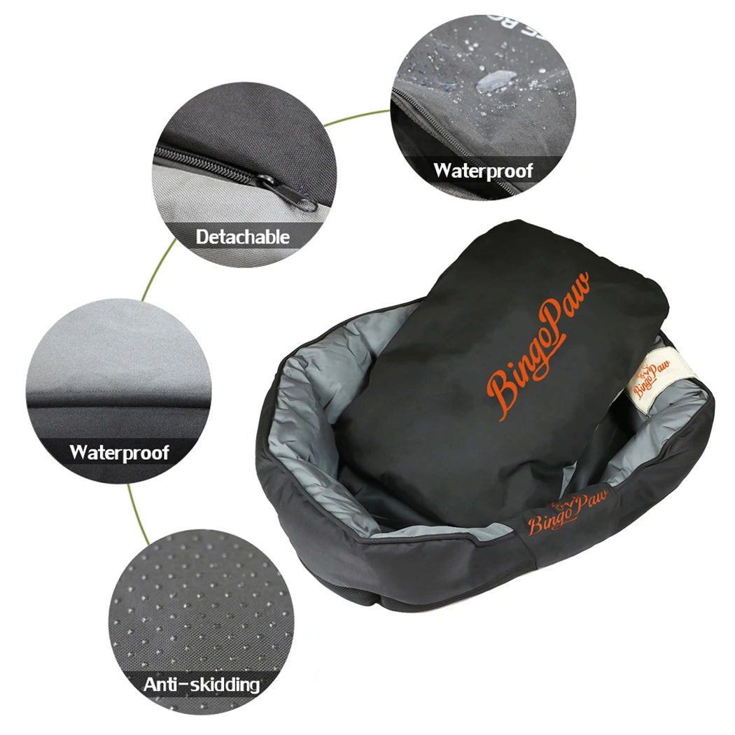 BORWART Waterproof Orthopedic Dog Bed With Removable Washable Cover