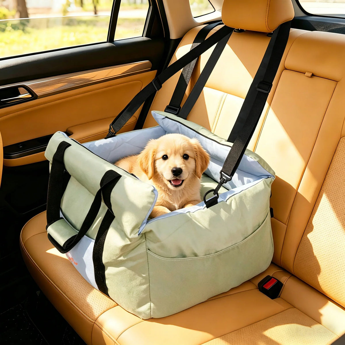 Small Dog Car Seat And Travel Carrier With Safety Belt