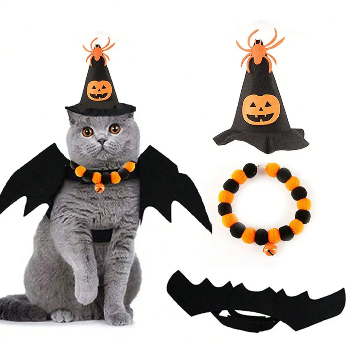 Halloween Pet Costume And Accessory Set for Fun Dress Up