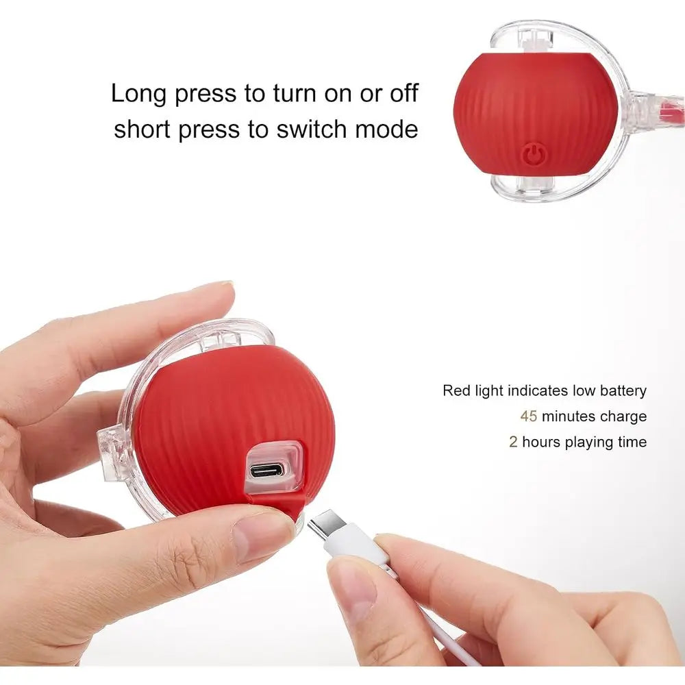 Upgraded Rechargeable Automatic Rolling Interactive Dog And Cat Toy Ball