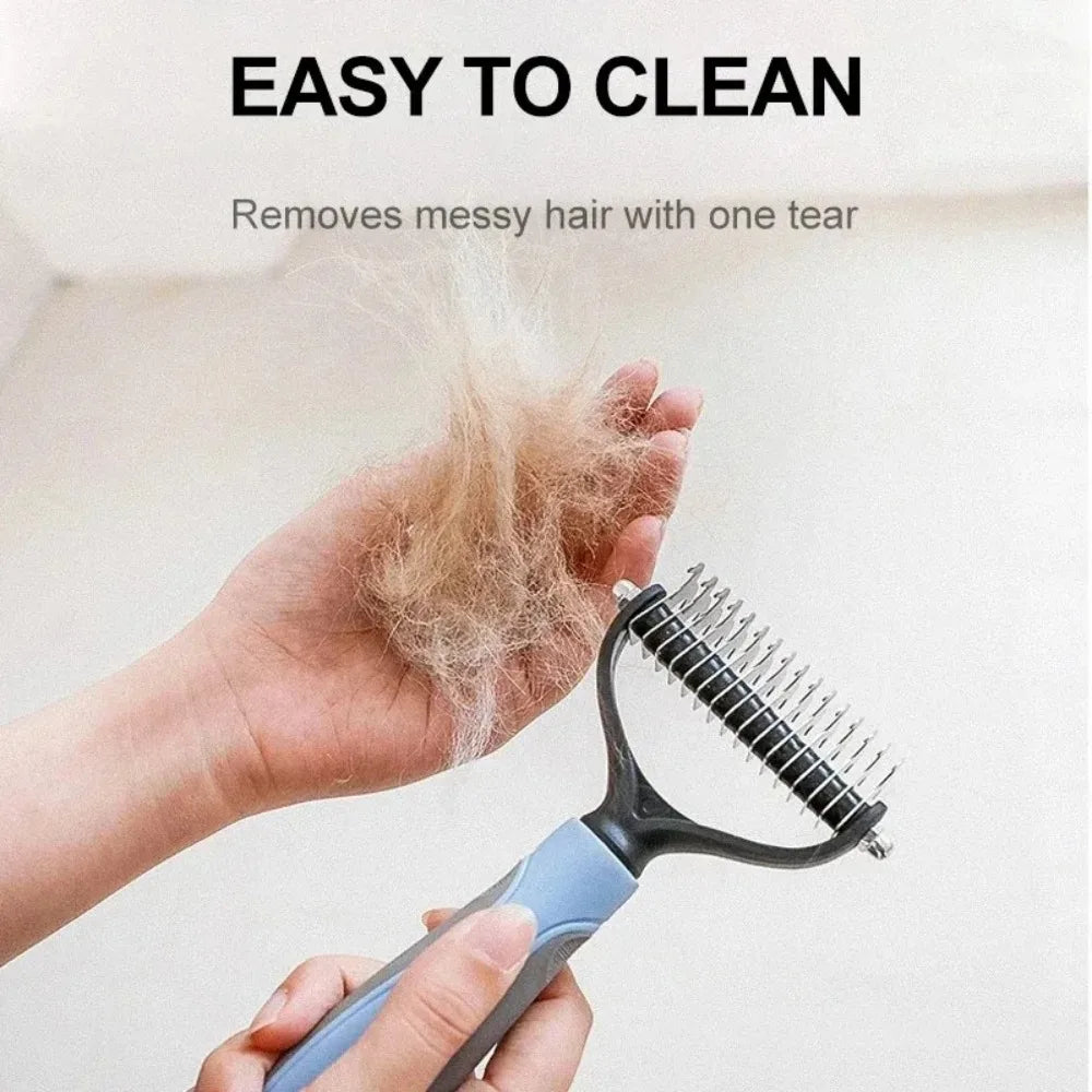 Double Sided Stainless Steel Pet Grooming Brush Dogs and Cats