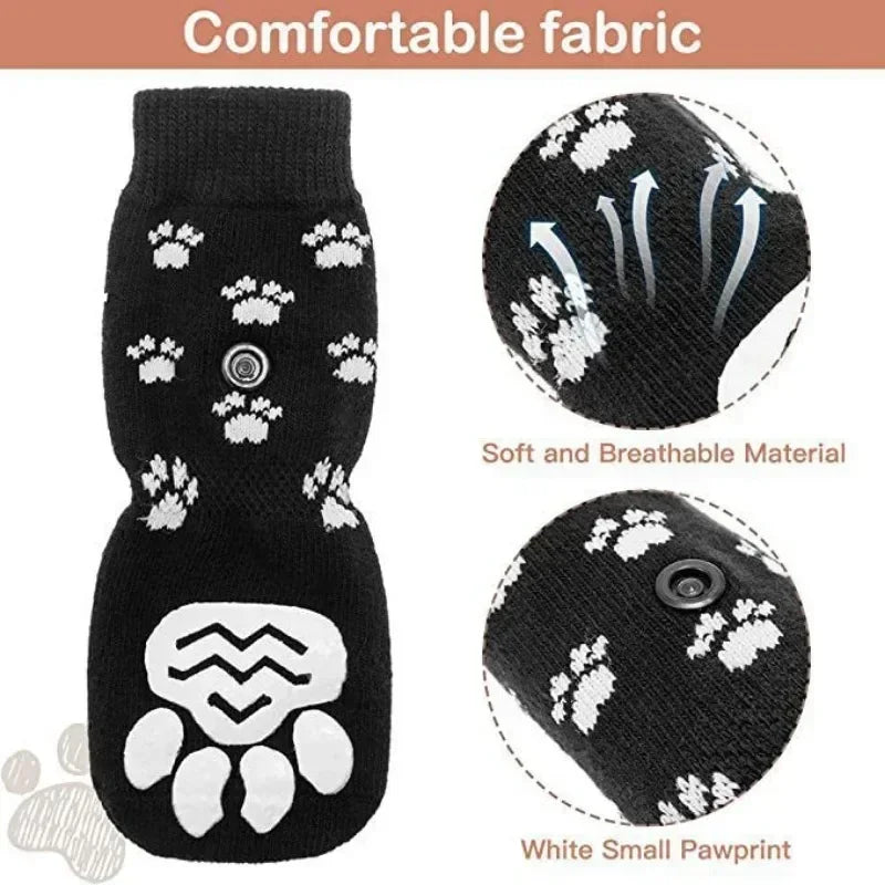 Non Slip Dog Socks With Paw Protection For Indoor Floors