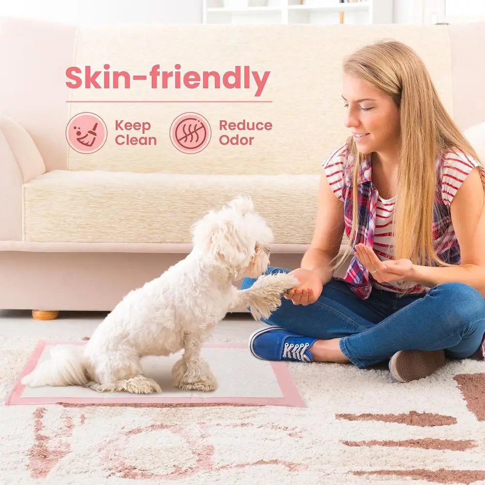 Disposable Puppy Training Pads, Ultra Absorbent Leak Proof