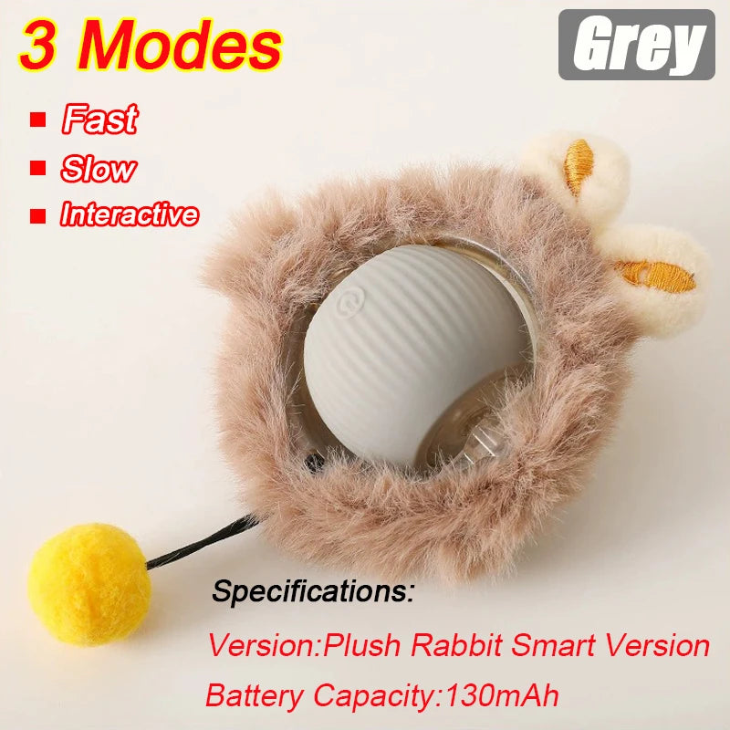Automatic Interactive Rolling Ball Toy For Cats With Rechargeable Battery