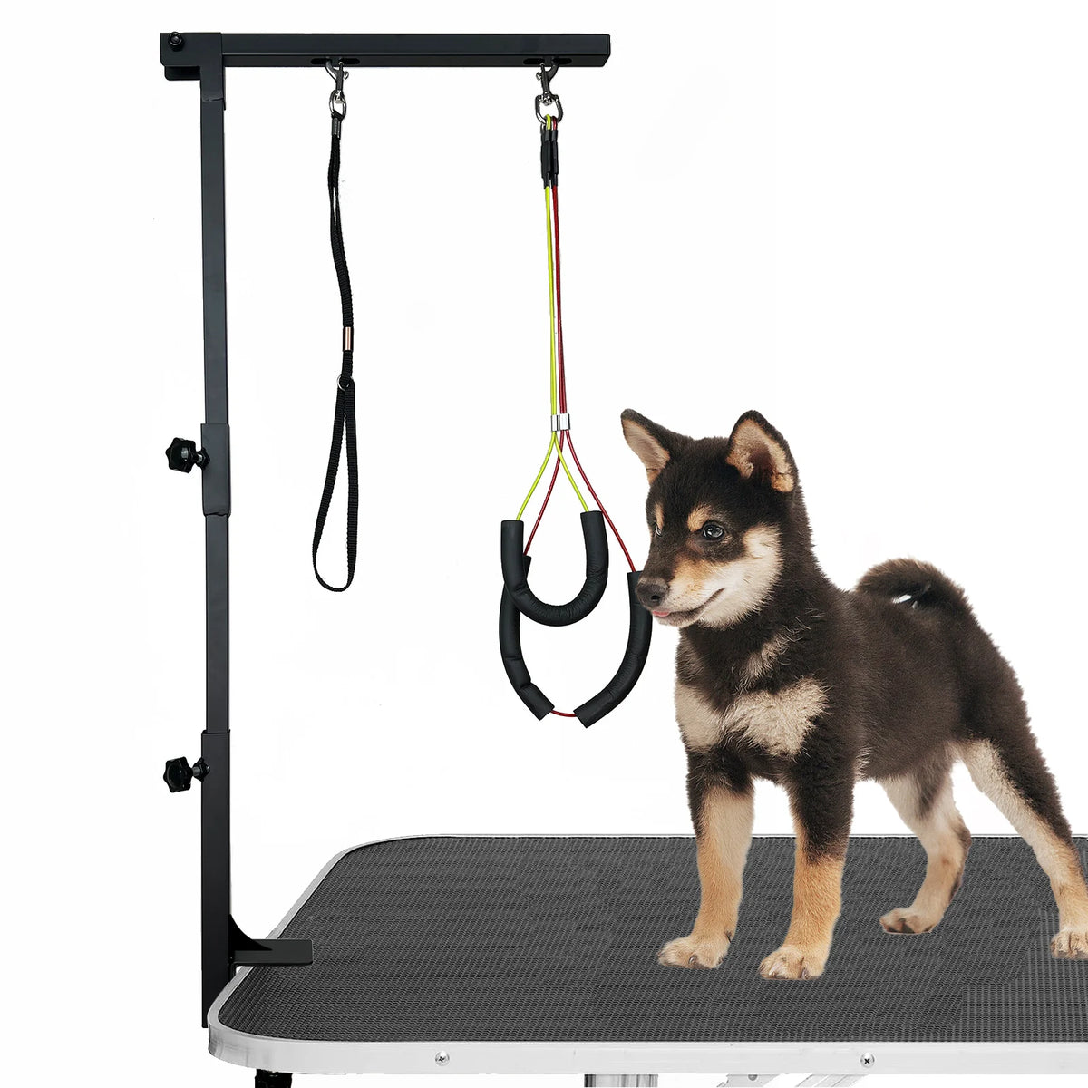 Adjustable Dog Grooming Arm With Haunch Holders For Small Dogs
