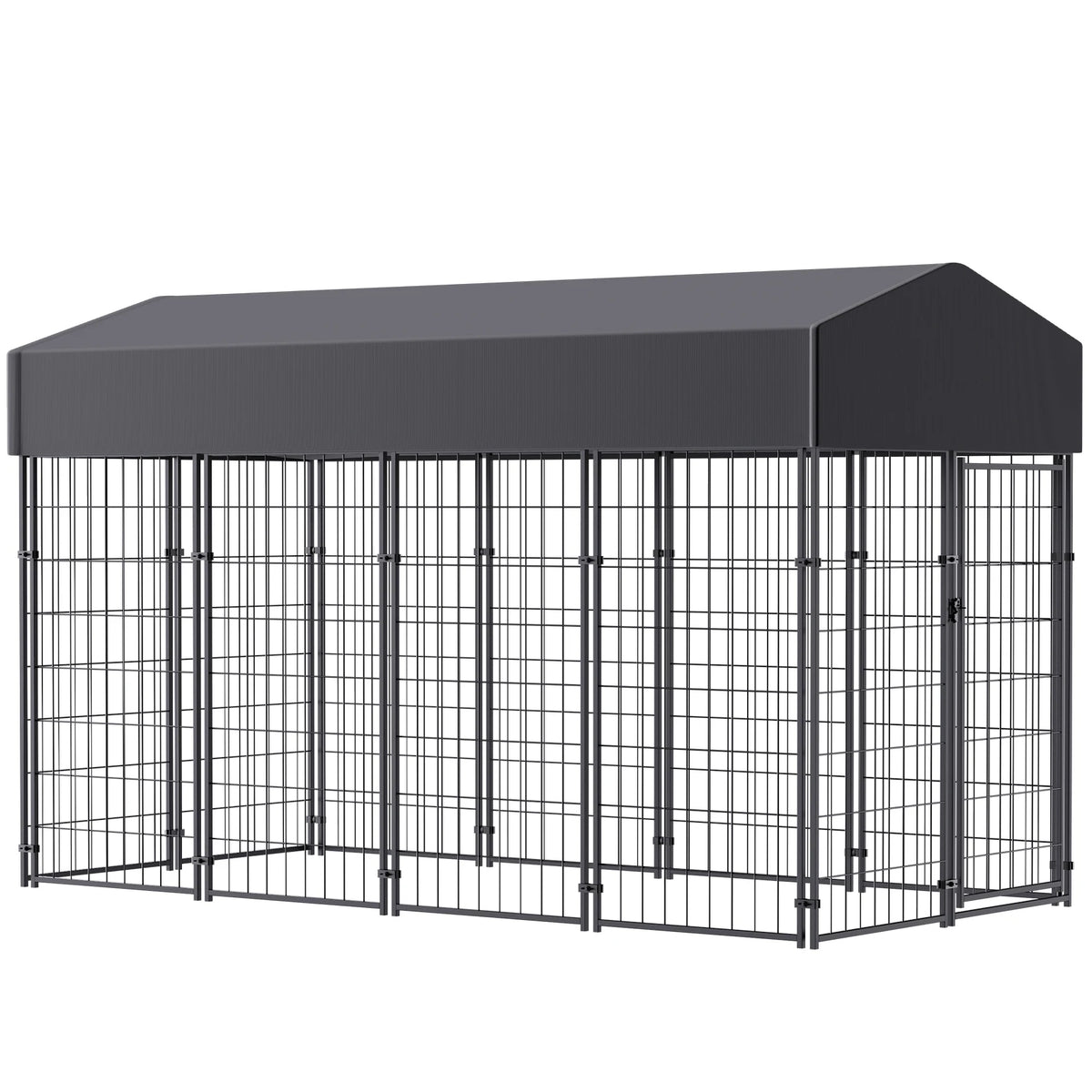 BINGOPAW Outdoor Dog Kennel With Waterproof Cover And Metal Frame