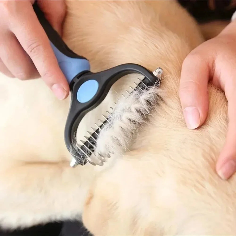 Double Sided Stainless Steel Pet Grooming Brush Dogs and Cats