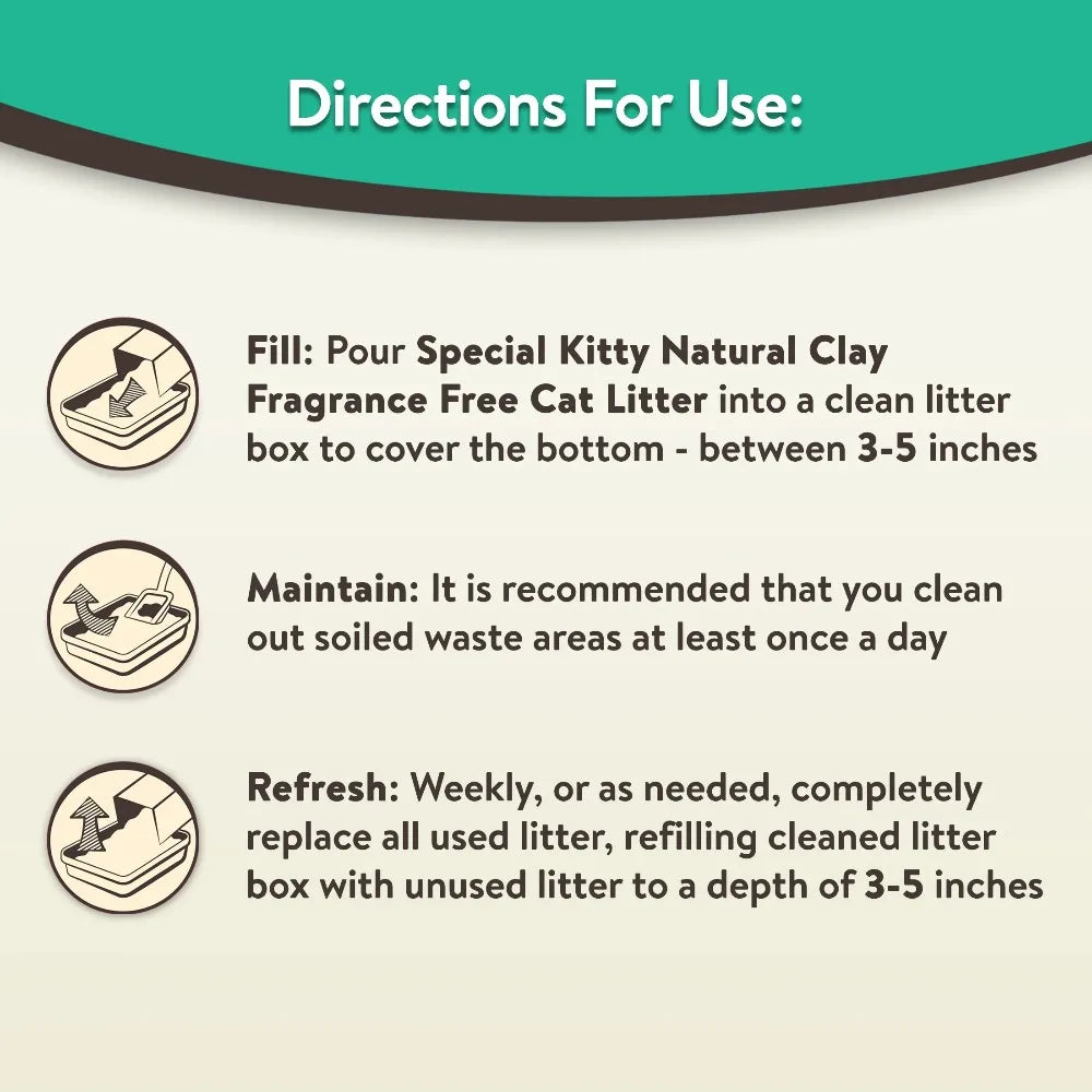 Special Kitty Clumping Clay Cat Litter Superior Odor Protection