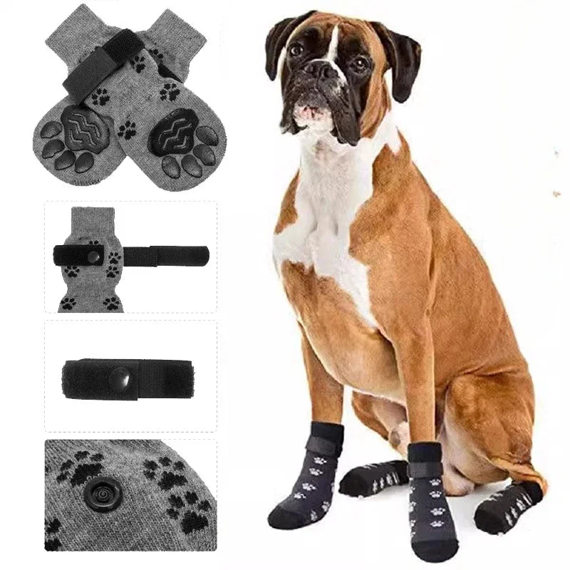 Non Slip Dog Socks With Paw Protection For Indoor Floors