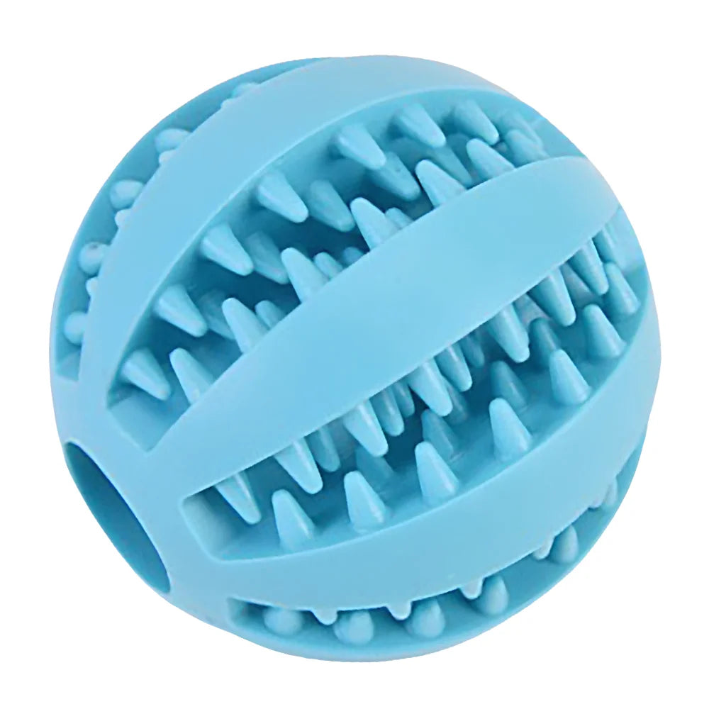 Rubber Dog Chew Ball Puzzle Toy for Teething and Training