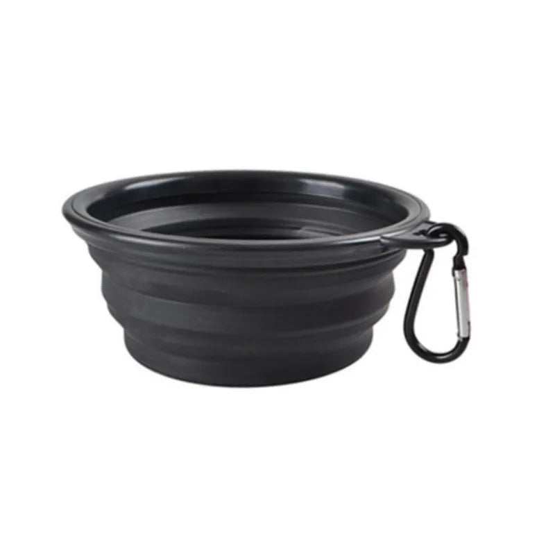 Durable Silicone Collapsible Travel Pet Food Bowl