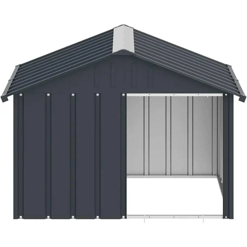 Durable Outdoor Metal Dog Kennel With Weatherproof Shelter