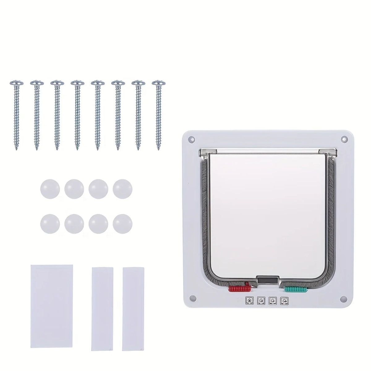 Durable Wooden Pet Flap Door With Four Way Security Lock
