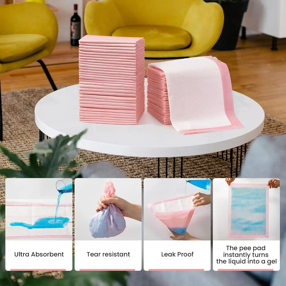 Disposable Puppy Training Pads, Ultra Absorbent Leak Proof