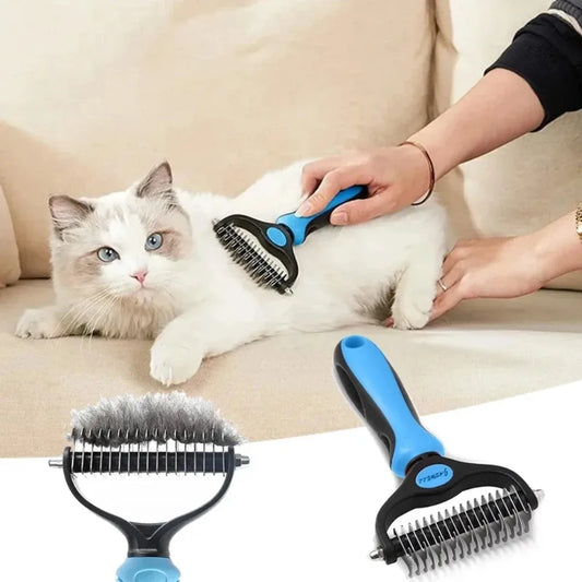Double Sided Stainless Steel Pet Grooming Brush Dogs and Cats