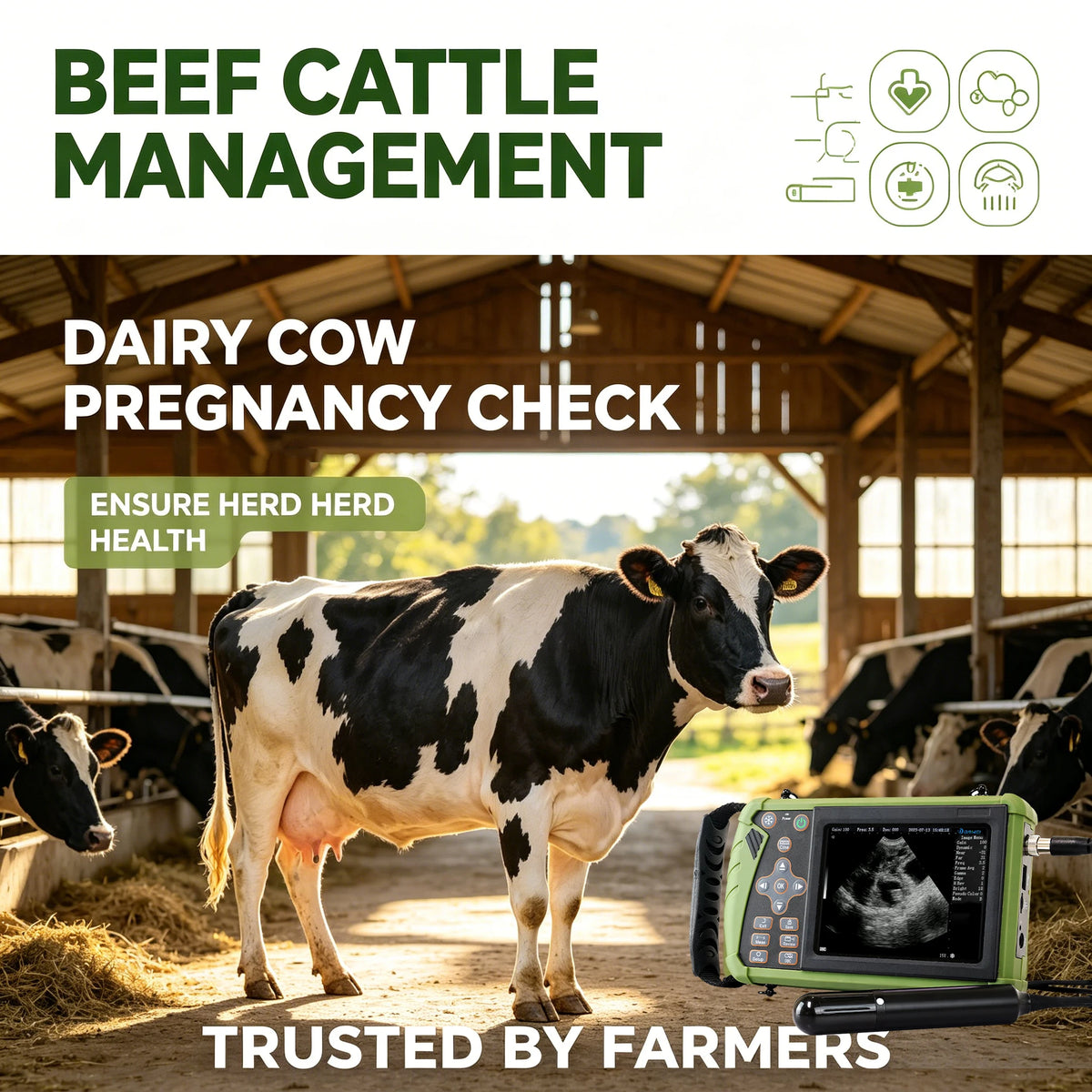 Dawei Portable Veterinary Ultrasound Scanner For Livestock Pregnancy