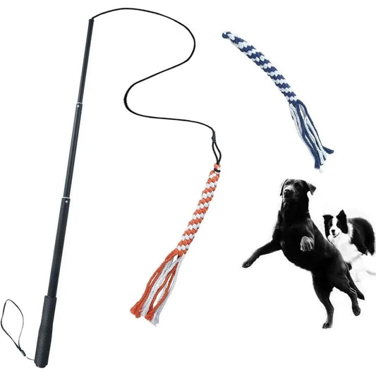 Interactive Dog Teaser Wand Pole For Puppy Training And Exercise