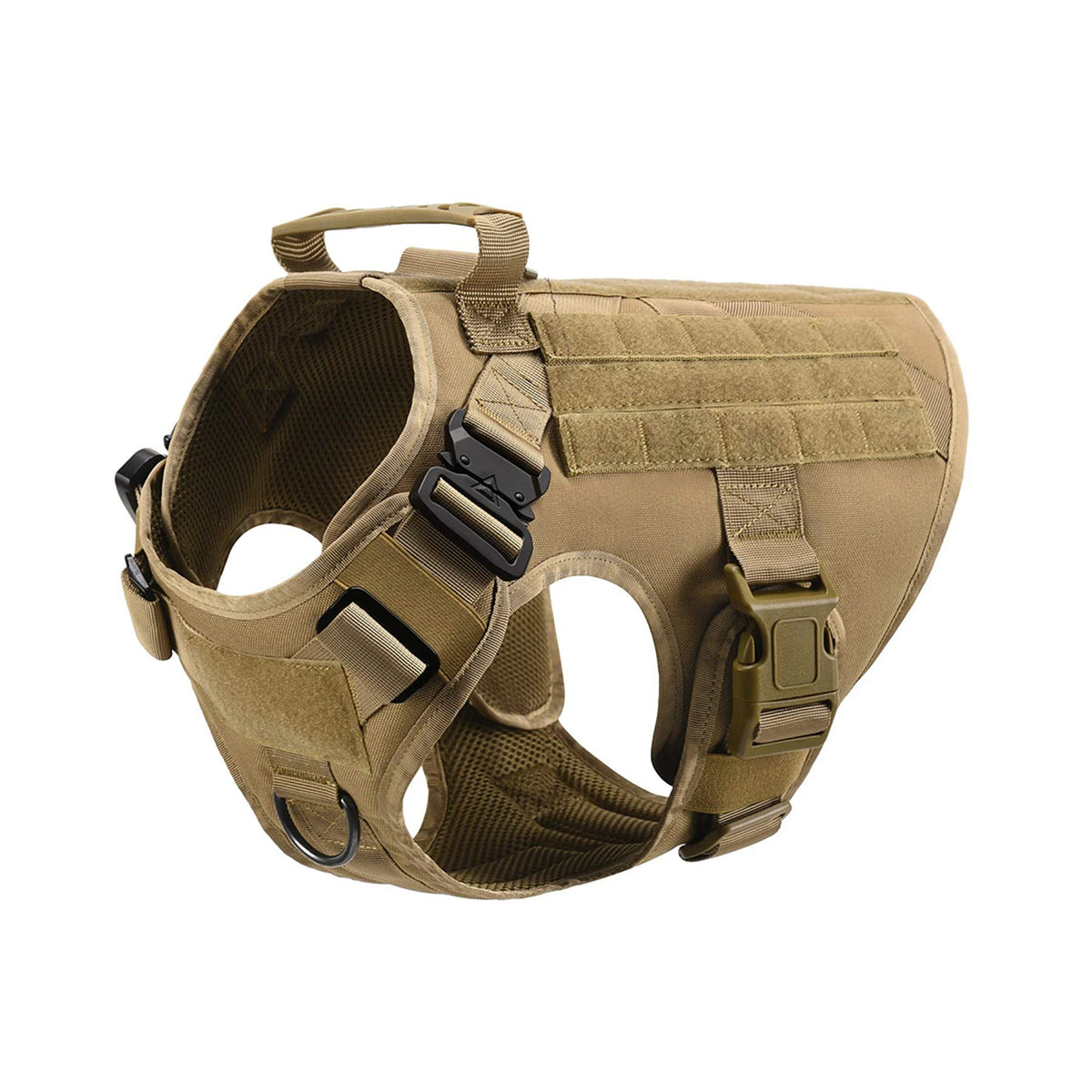 Tactical Dog Harness With Molle Pouches For Training