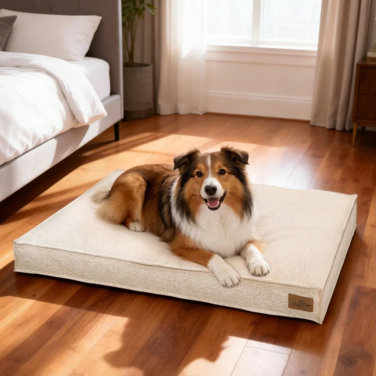 BINGOPAW Waterproof Dog Crate Bed Pad With Soft Foam Base