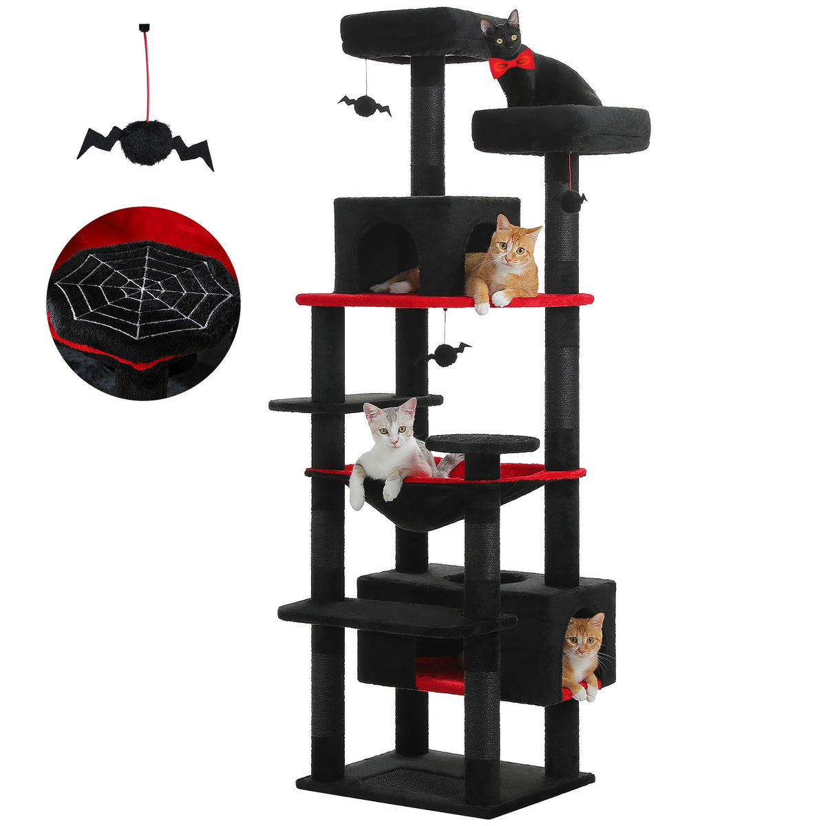 PAWZ Road Large Cat Tree Tower For Indoor Cats Hammock