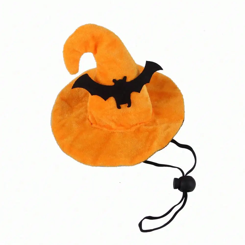 Halloween Pet Witch Hat Bandana Set For Dogs And Cats񎟉