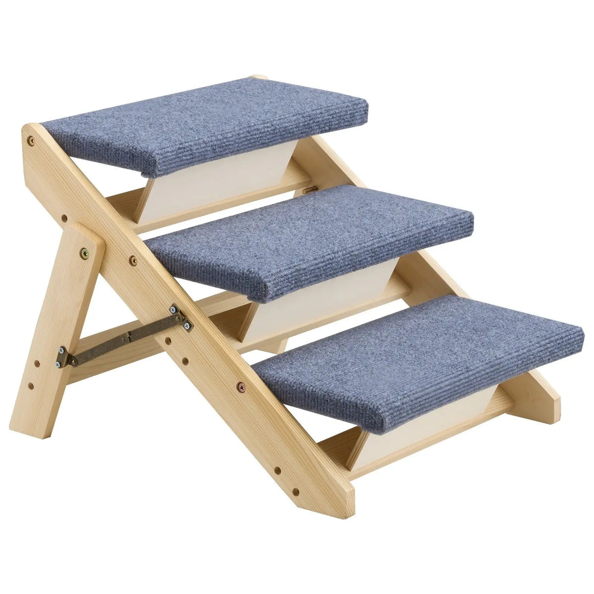 3-Step Pet Stairs for Beds Sofas Cars With Non-Slip Design
