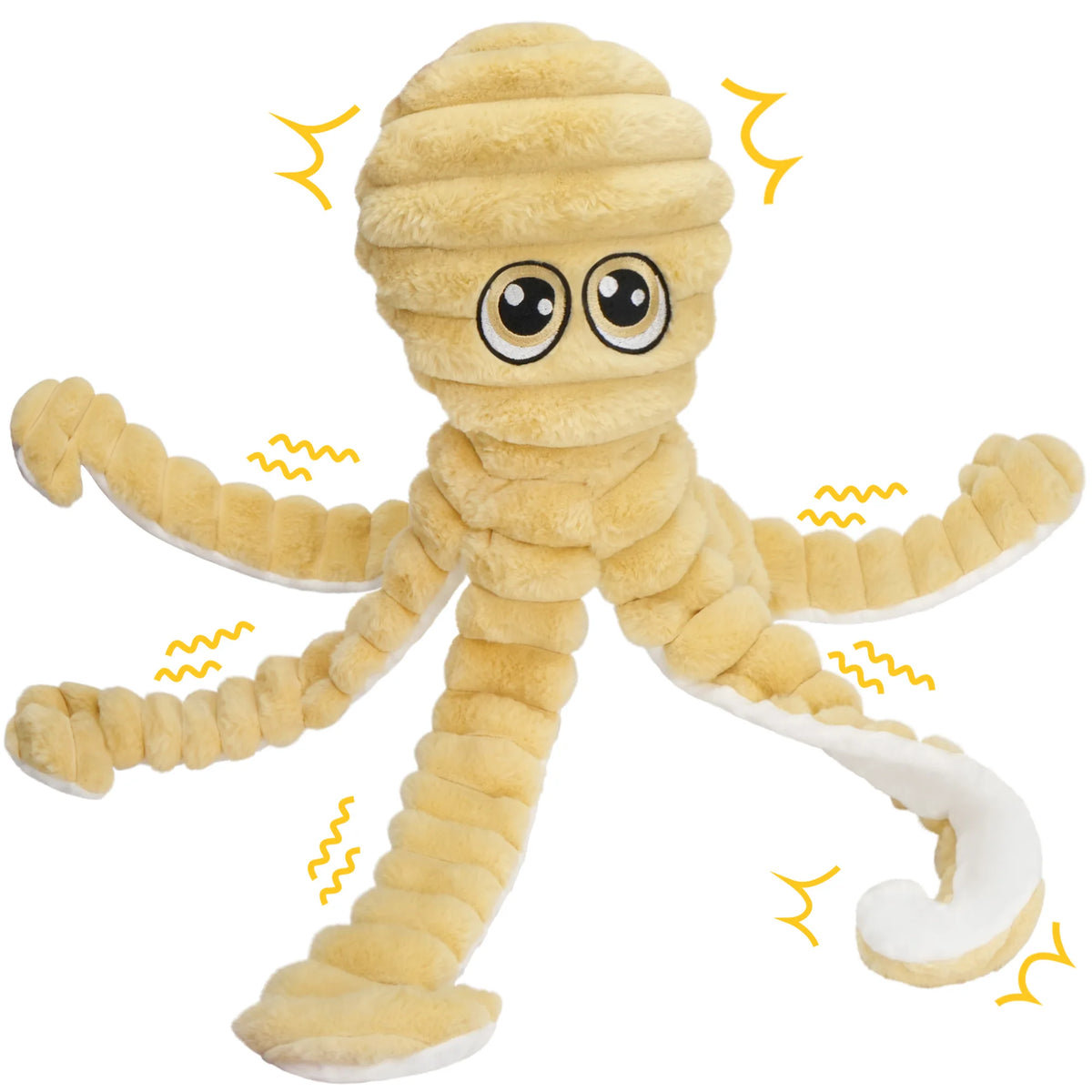 Octopus Design Plush Squeaky Dog Teeth Grinding Toy
