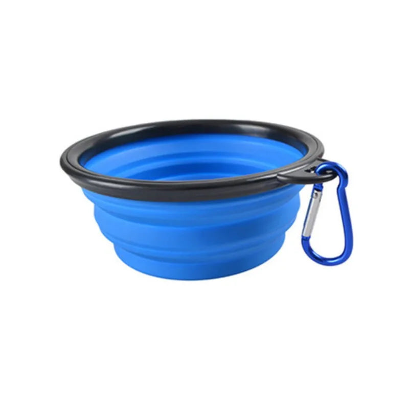 Durable Silicone Collapsible Travel Pet Food Bowl