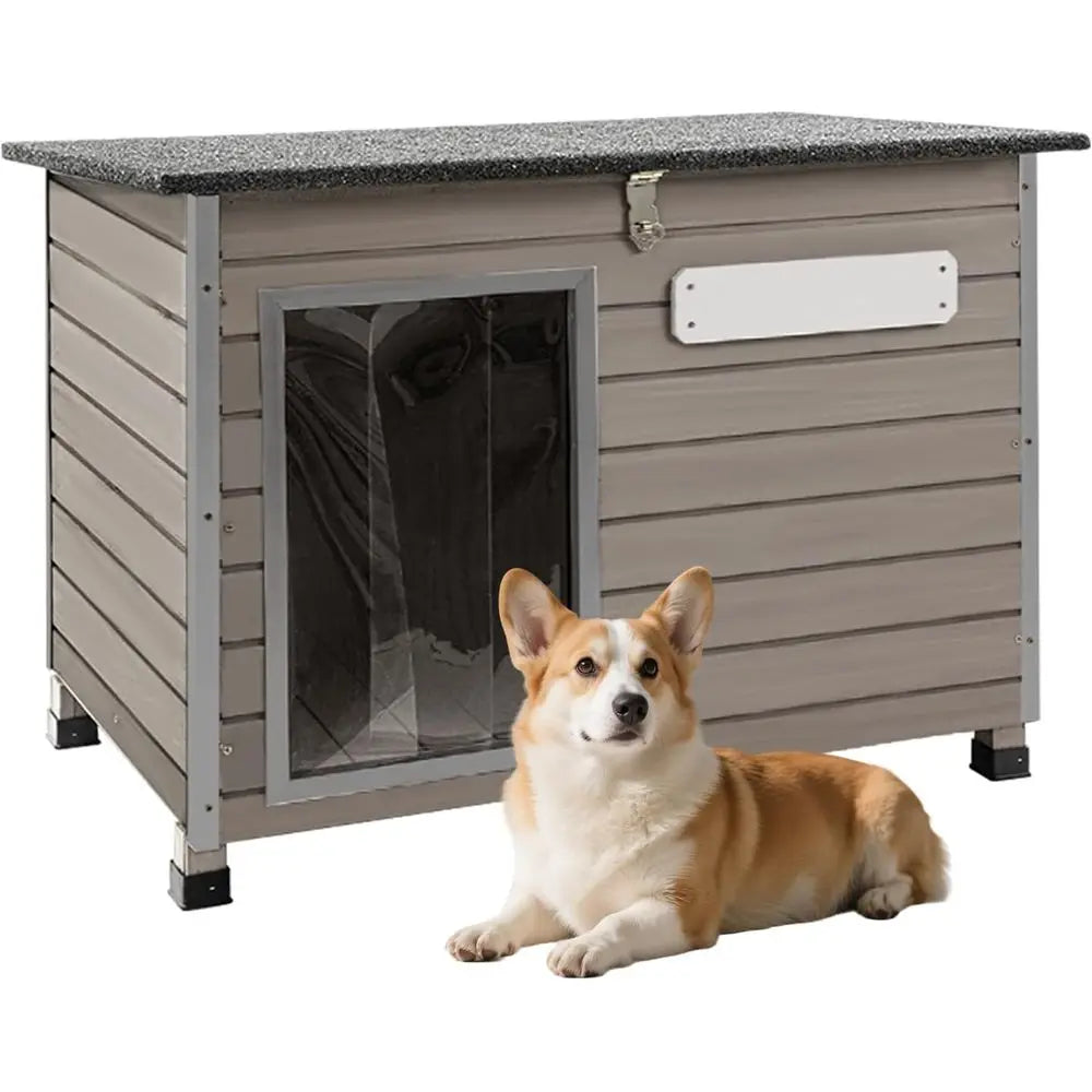 Durable Indoor Outdoor Wooden Dog House With Openable Roof
