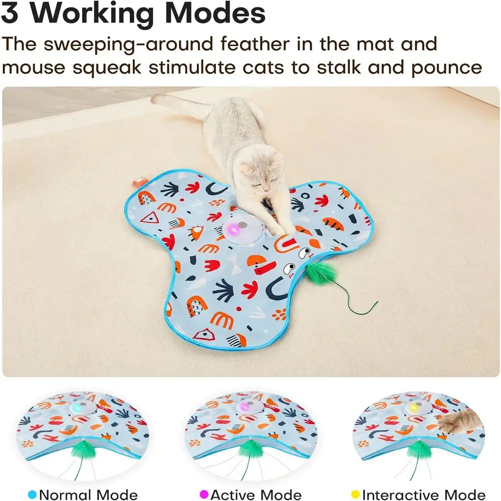 Automatic Interactive Hide And Seek Cat Toy Wand For Indoor Training