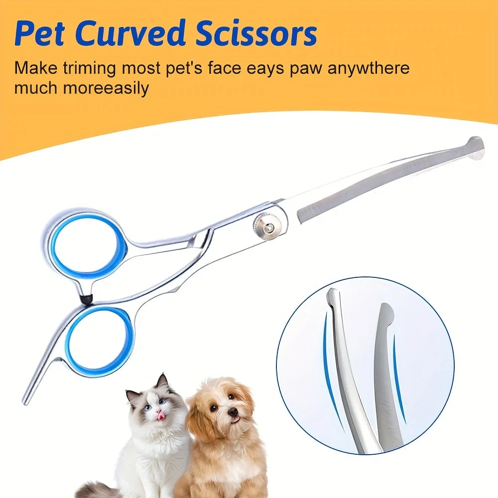 Titanium Coated Stainless Steel Dog Grooming Scissors