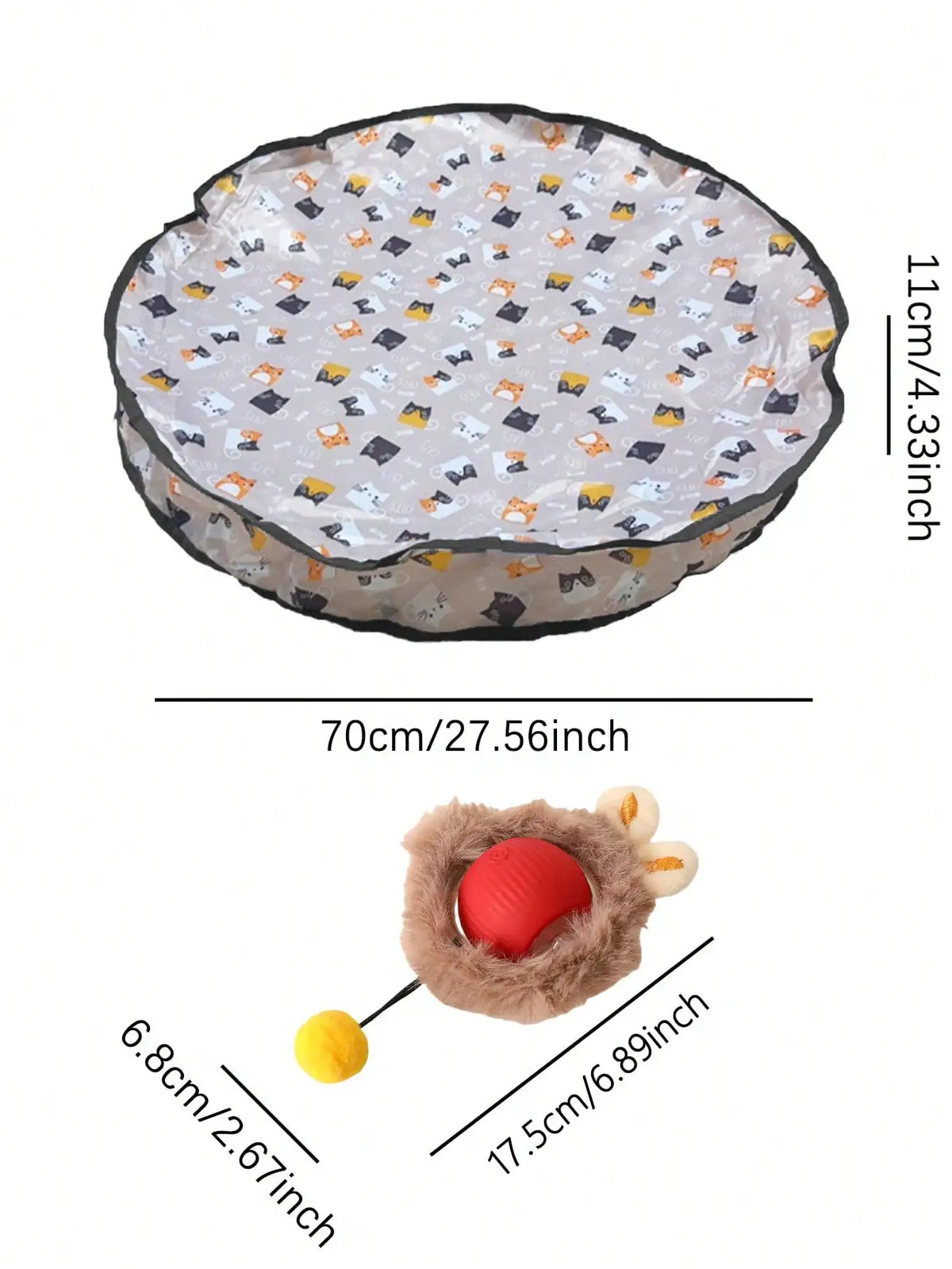 Usb Rechargeable Electric Cat Hunting Ball Toy Set