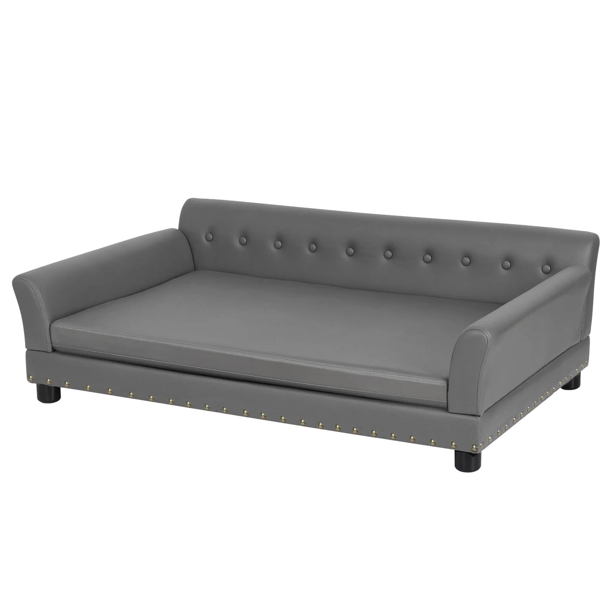 BINGOPAW Elevated Rectangle Dog Bed With Durable Modern Sofa Design