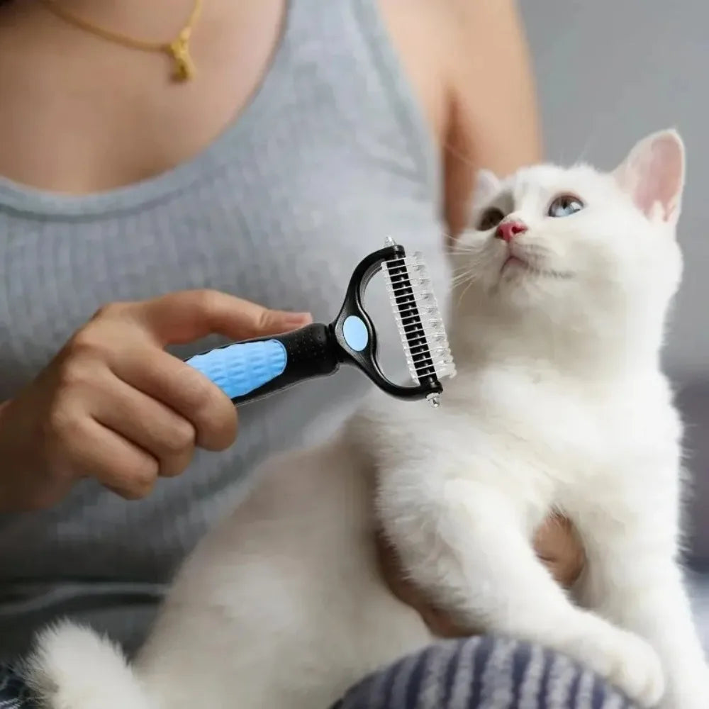 Double Sided Stainless Steel Pet Grooming Brush Dogs and Cats