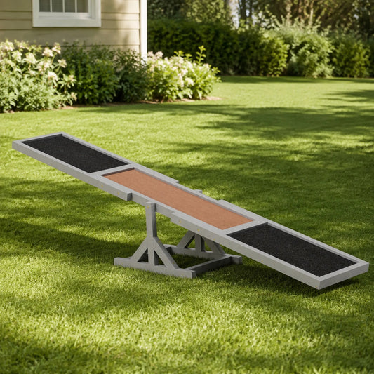Premium Wooden Dog Agility Seesaw For Engaging Outdoor Activity