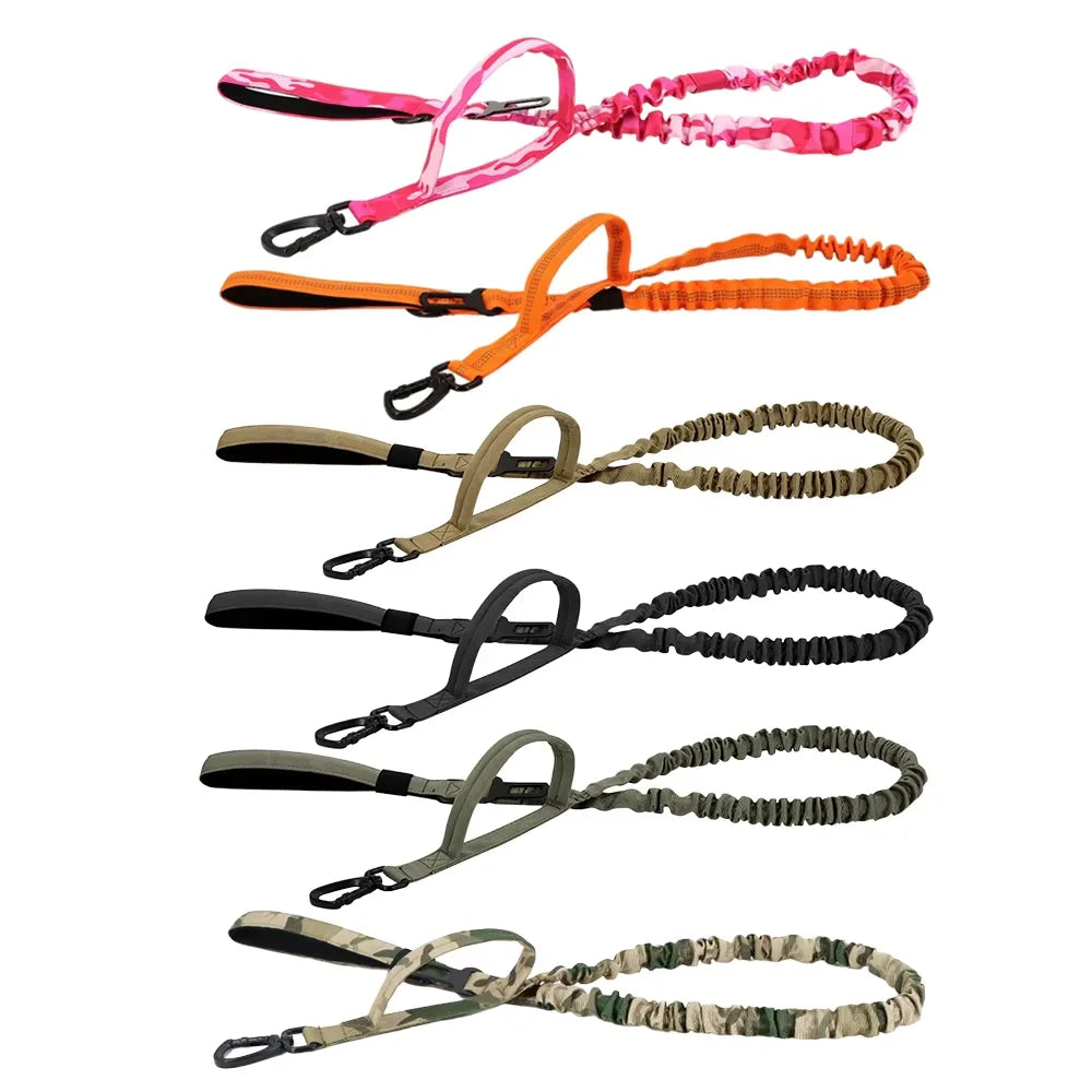 Adjustable Tactical Dog Leash With Dual Handles For Small Dogs
