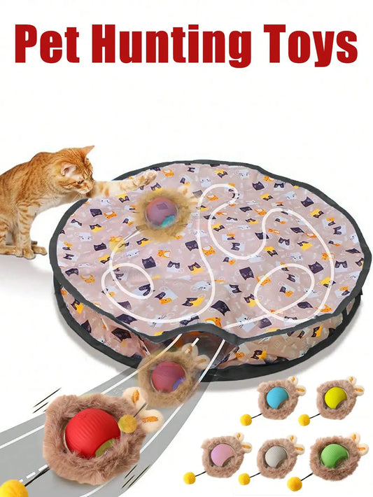 Usb Rechargeable Electric Cat Hunting Ball Toy Set