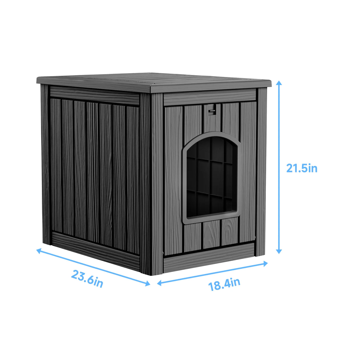 Resin 30 Gallon 2in1 Cat House End Table Waterproof Kennel