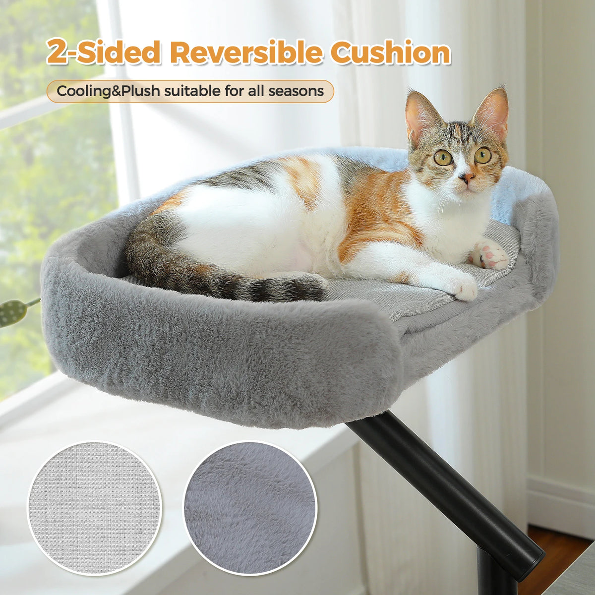 PAWZ Road Cat Desk Bed With 360 Rotatable Stand For Indoor Cats