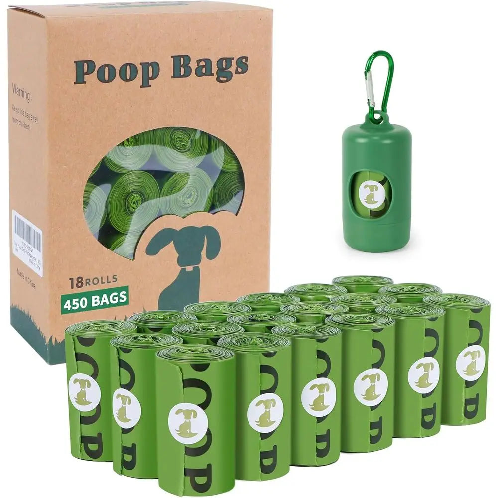 Biodegradable Scented Dog Waste Bags With Dispenser 450 Count