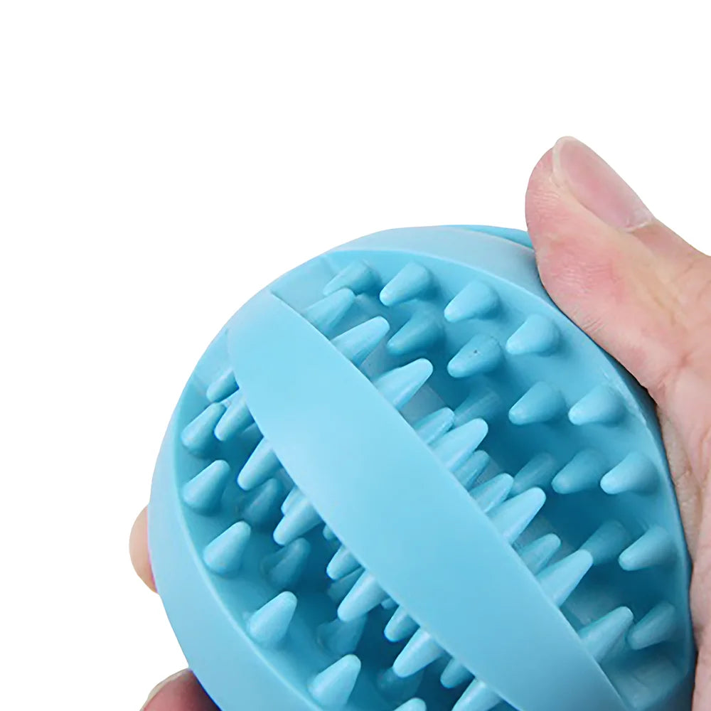 Rubber Dog Chew Ball Puzzle Toy for Teething and Training