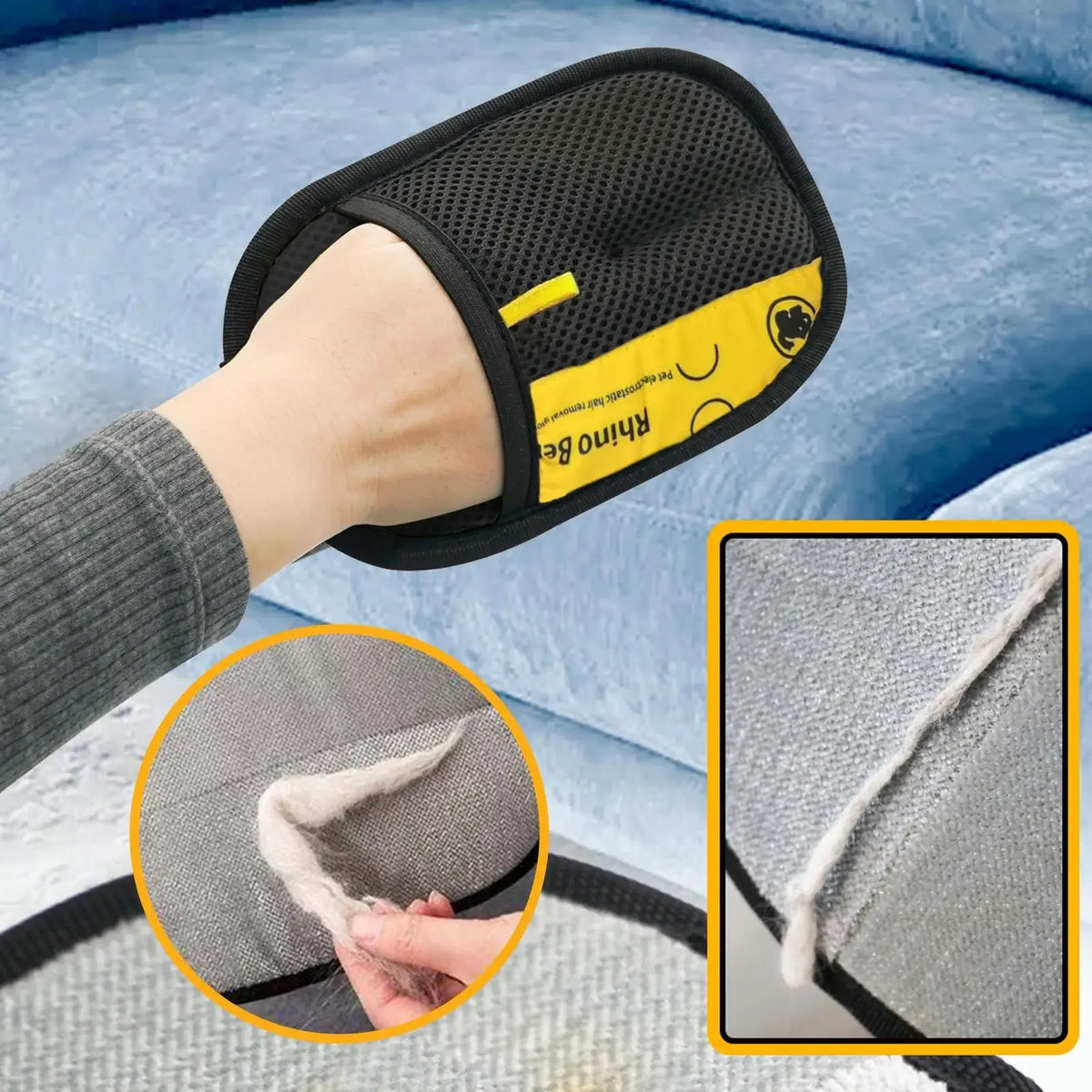 Pet Hair Remover Grooming Mitt for Dogs Cats and Rabbits