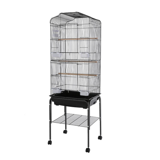 Flight Cage With Stand And Wheels Lockable Door For Birds