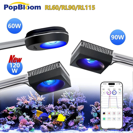 PopBloom WiFi Reef LED Aquarium Light For Marine Corals
