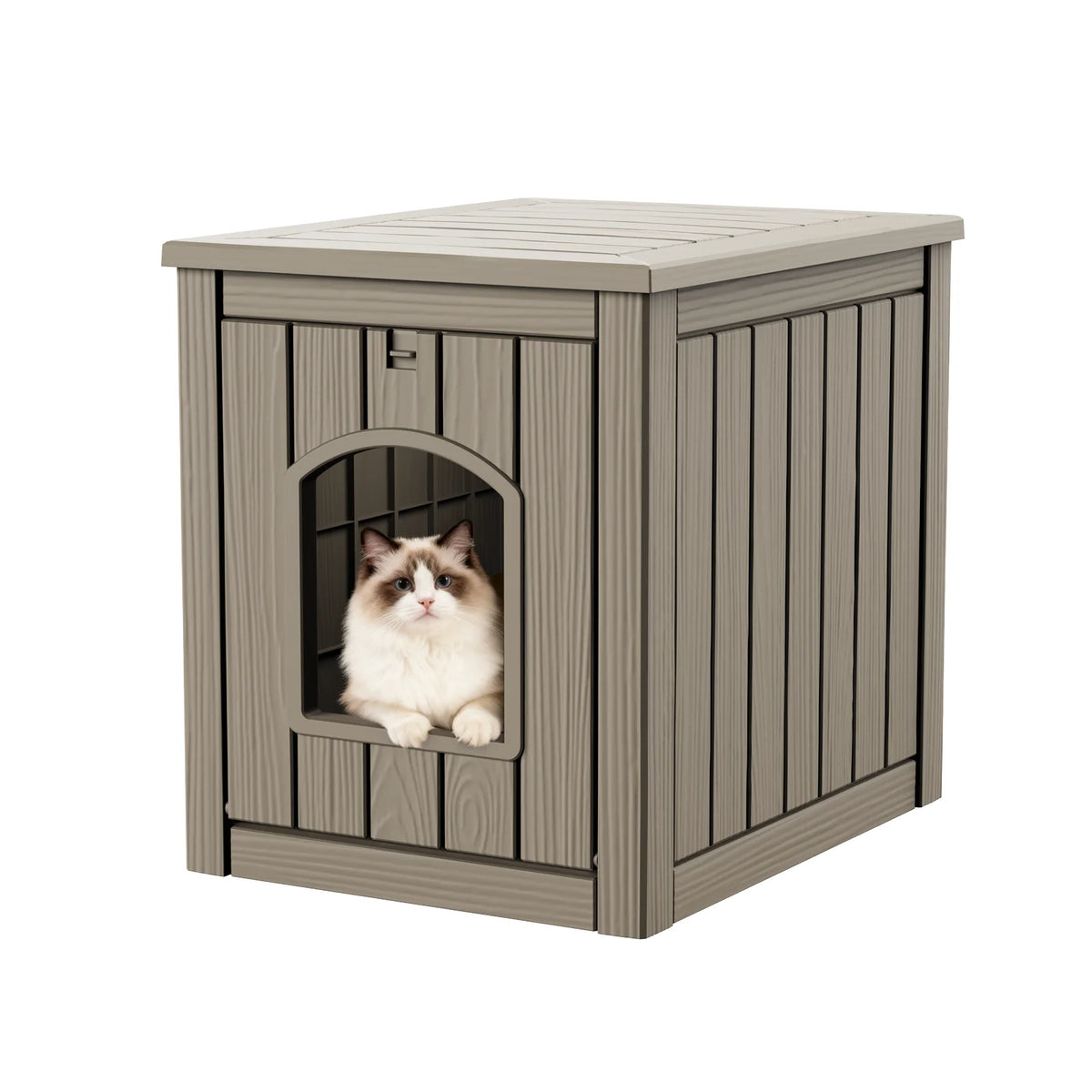 Resin 30 Gallon 2in1 Cat House End Table Waterproof Kennel